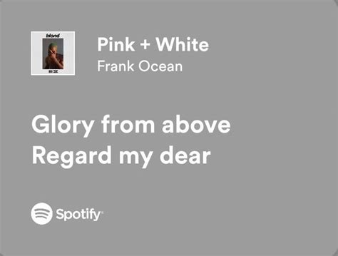 White lyrics .